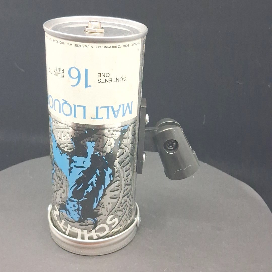 Lo Fi Beer Can Microphone - Blue Bull Tallboy Schlitz