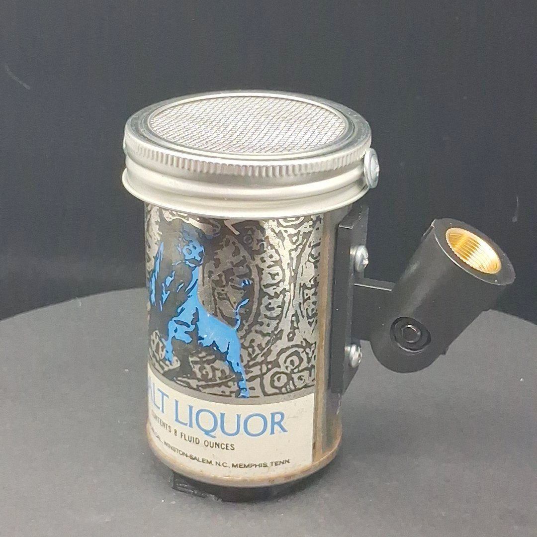 Lo Fi Beer Can Microphone - Blue Bull Tiny 8oz Schlitz