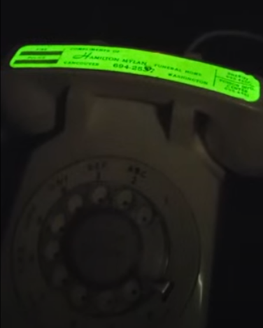 Telephone Microphone - Western Electric 500 - 1960s Glow in the Dark Funeral Home