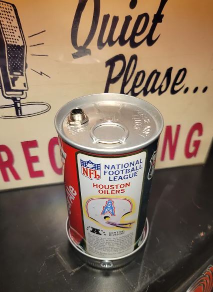 Lo Fi Soda Can Microphone - 1976 NFL Houston Oilers