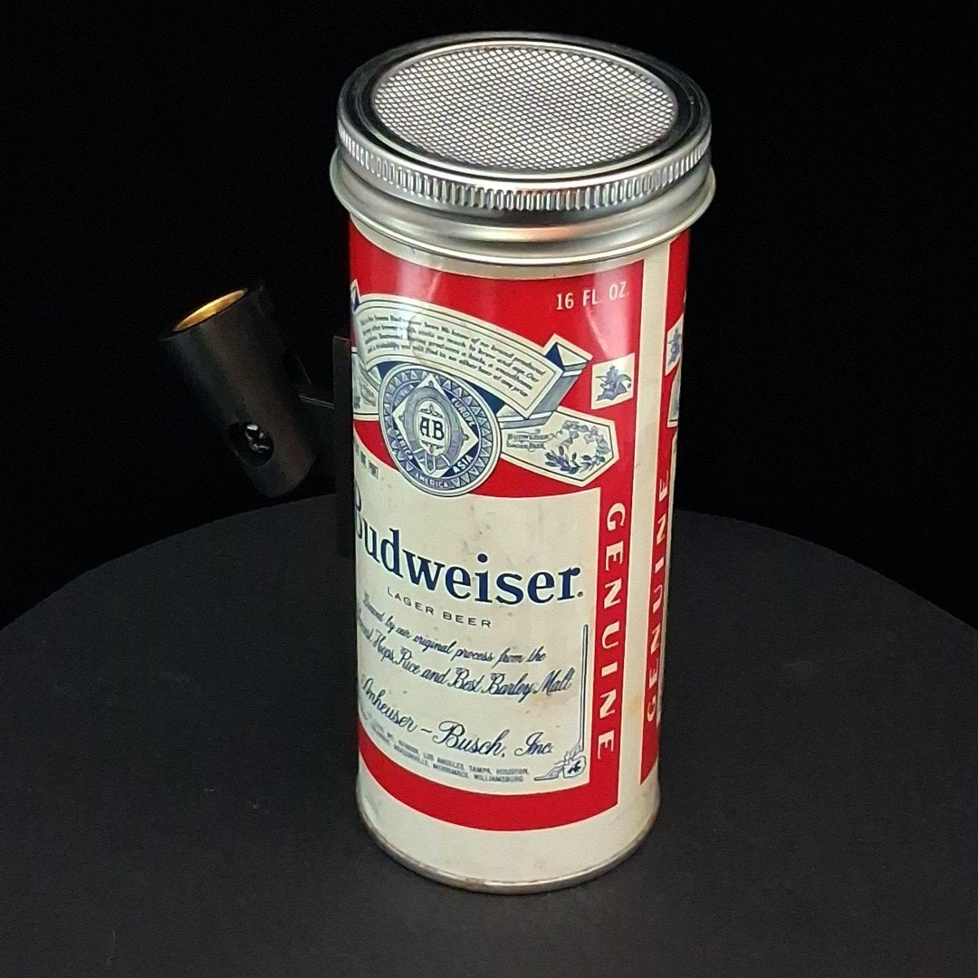 Lo Fi Beer Can Microphone - 16 oz Tallboy Budweiser