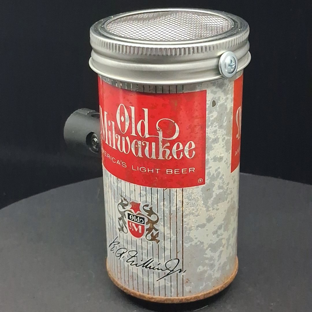 Lo Fi Beer Can Microphone - Old Milwaukee