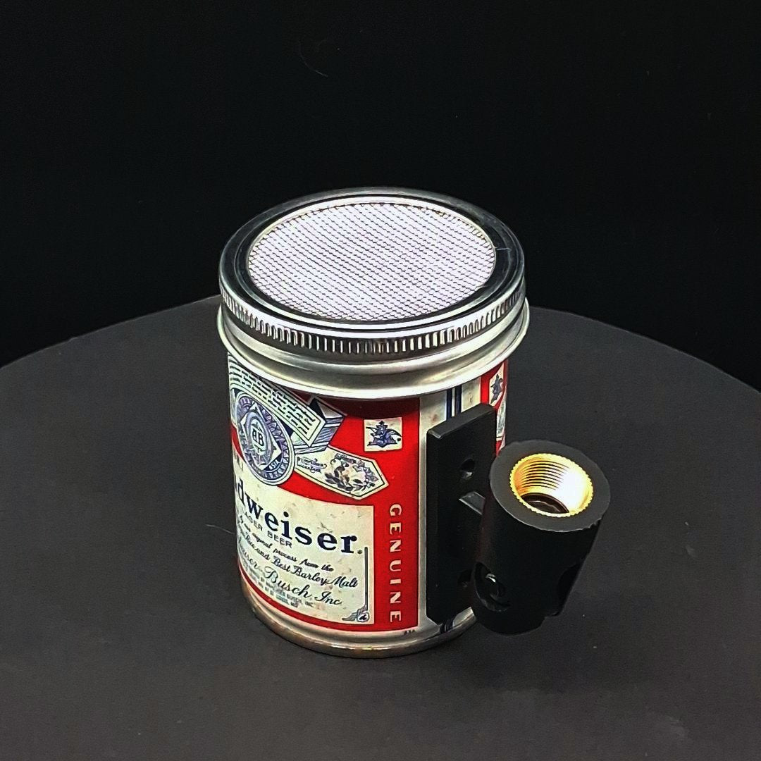 Lo Fi Beer Can Microphone - Tiny 8 oz Budweiser