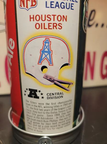 Lo Fi Soda Can Microphone - 1976 NFL Houston Oilers