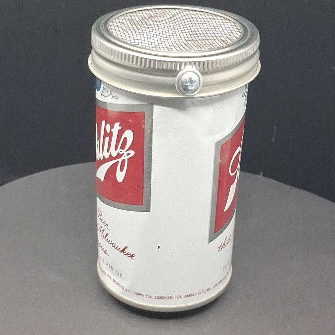 Lo Fi Beer Can Microphone - Red and White Schlitz