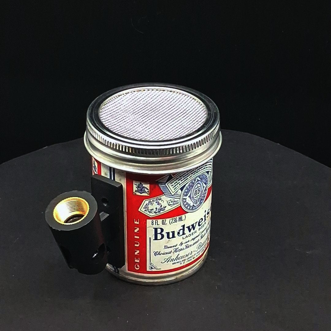 Lo Fi Beer Can Microphone - Tiny 8 oz Budweiser