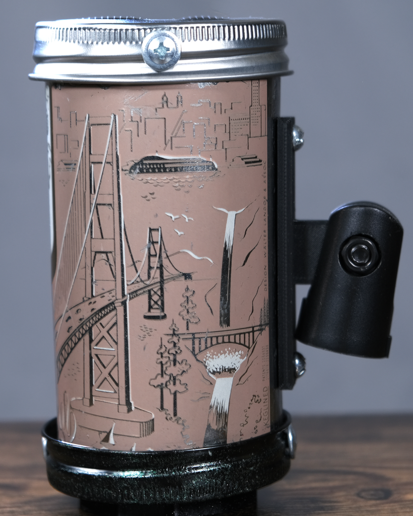 Lo Fi Beer Can Microphone - 1950s Boeing Wind Tunnel Rainier, Tan Pacific Northwest Map & Landmarks