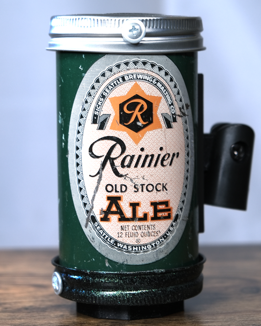 Lo Fi Beer Can Microphone - 1950s Boeing Wind Tunnel Rainier, Emerald Old Stock Star