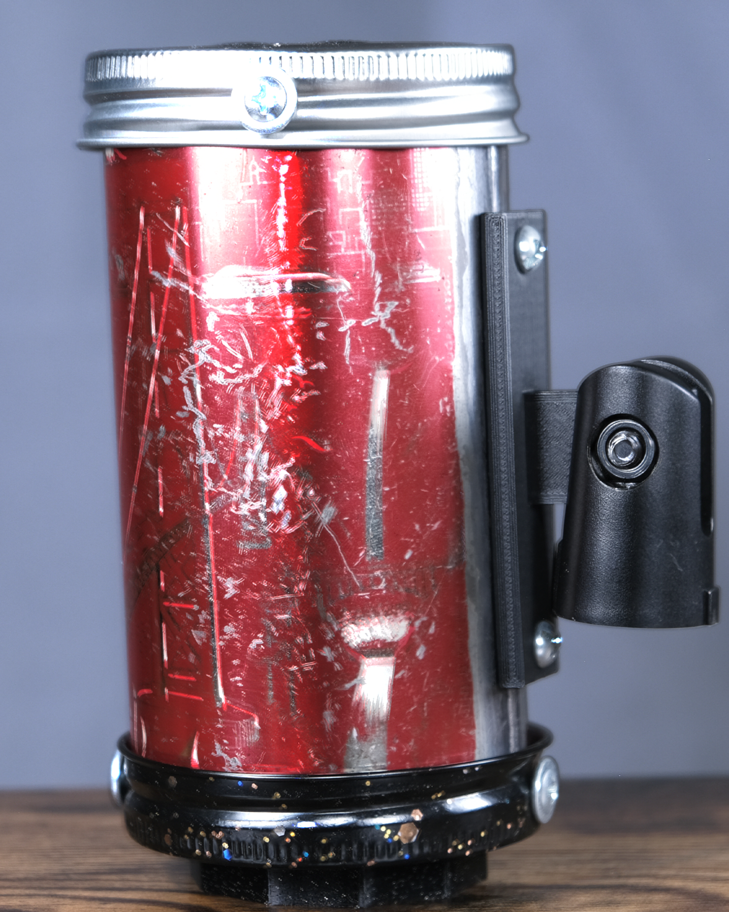 Lo Fi Beer Can Microphone - 1950s Boeing Wind Tunnel Rainier, Red Pacific Northwest Map & Landmarks