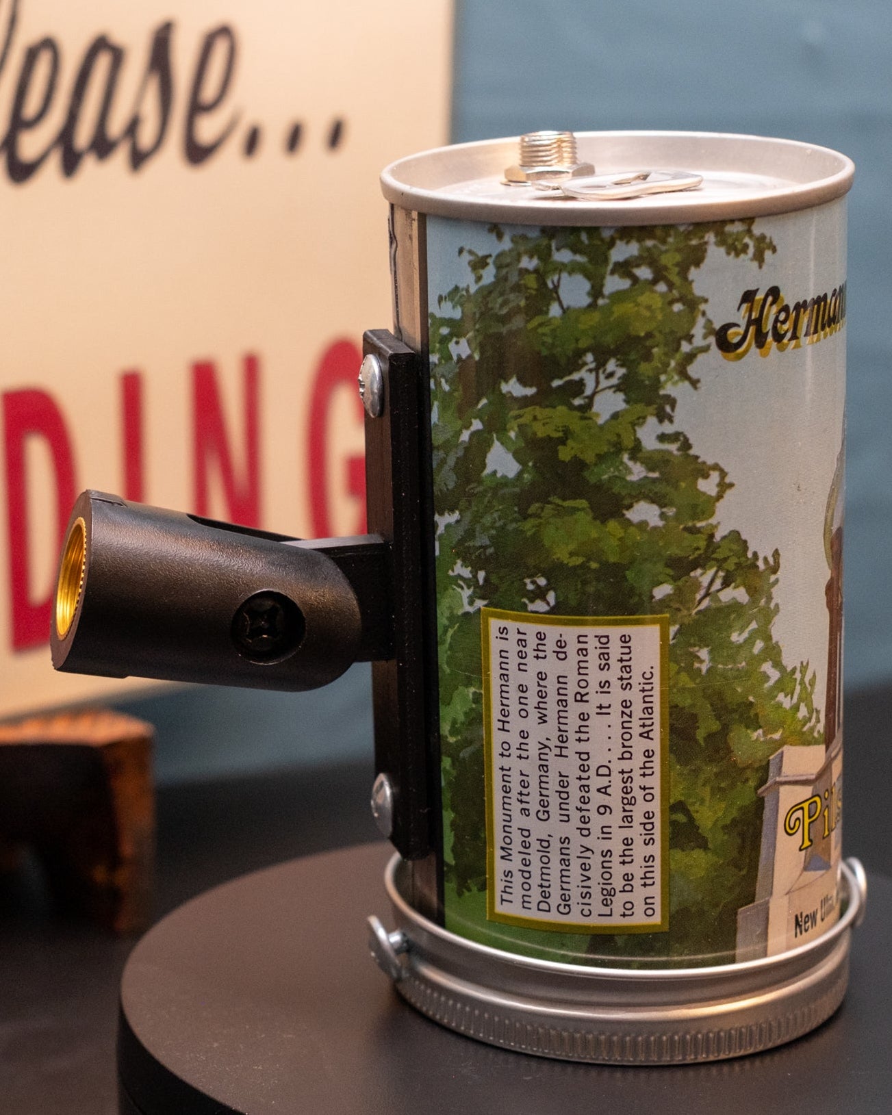 Lo Fi Beer Can Microphone - Minnesota Hermann's Monument