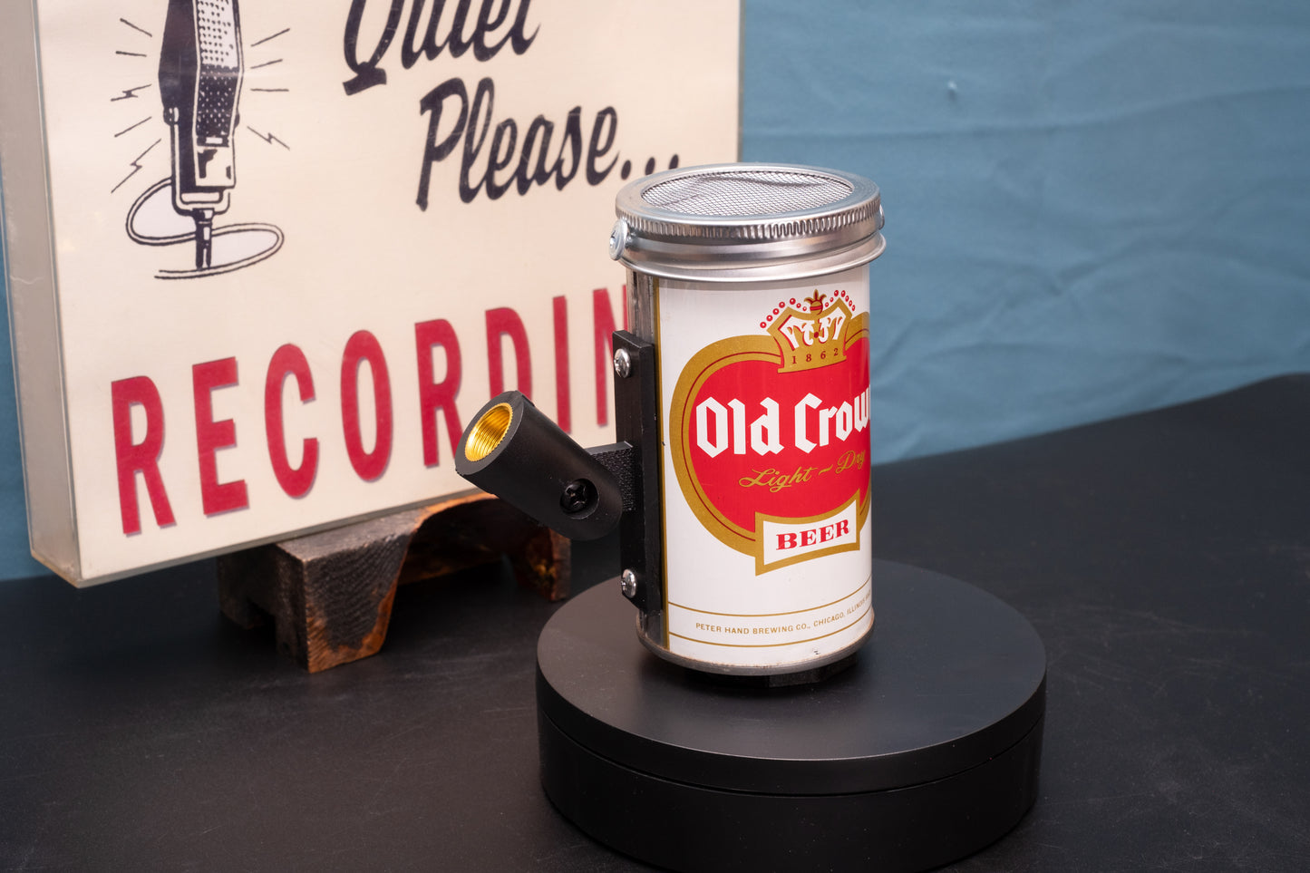 Lo Fi Beer Can Microphone - Chicago Old Crown
