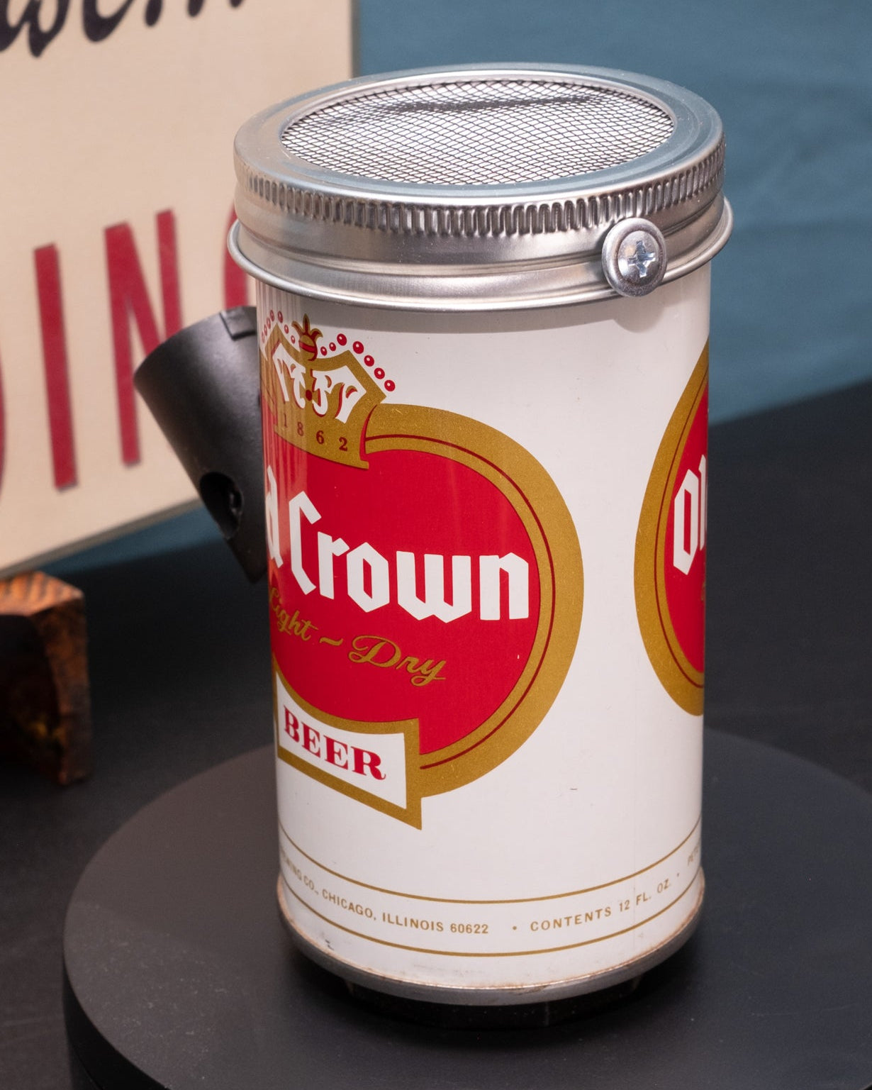 Lo Fi Beer Can Microphone - Chicago Old Crown