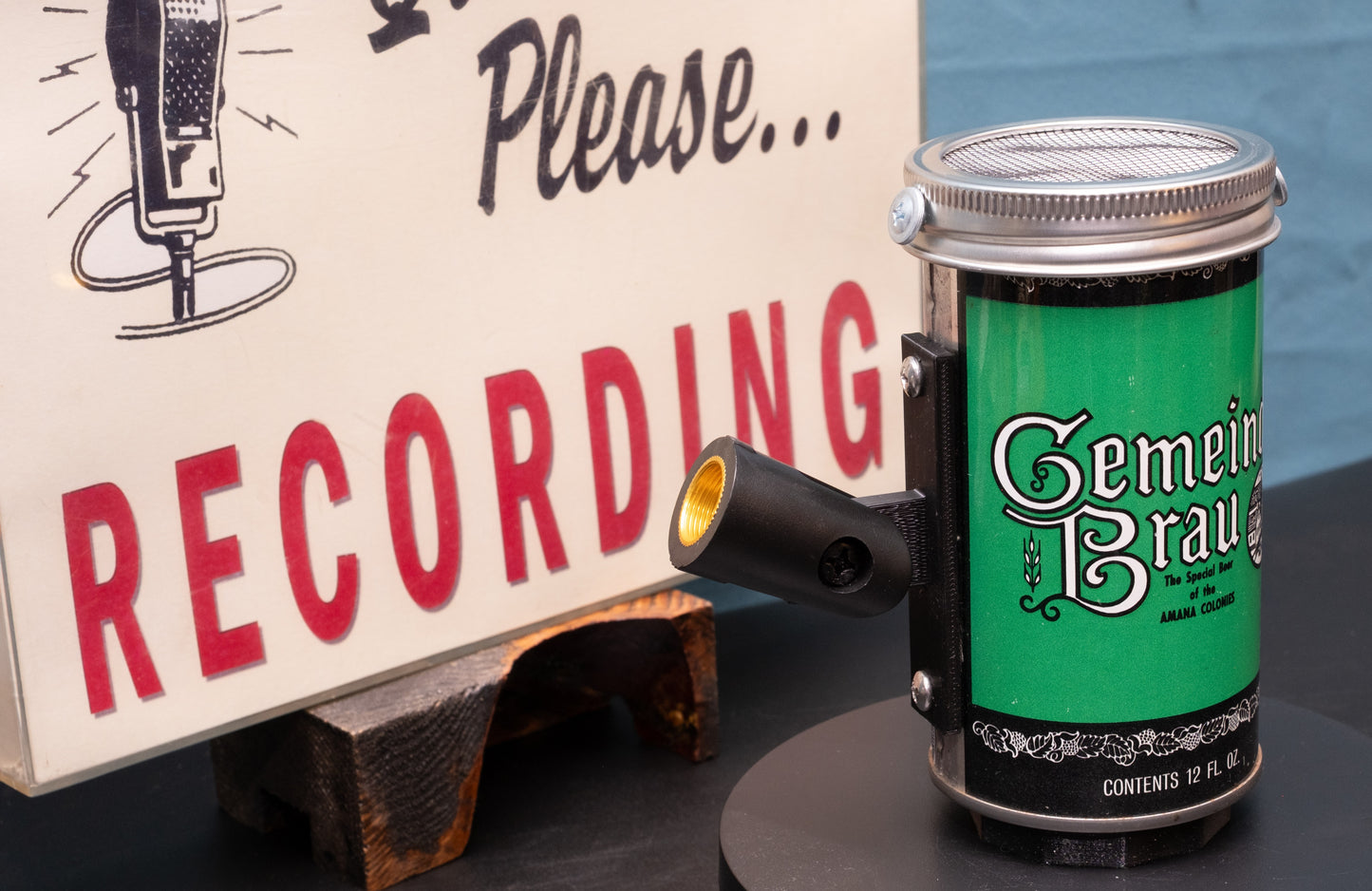 Lo Fi Beer Can Microphone - Gemeinde Brau