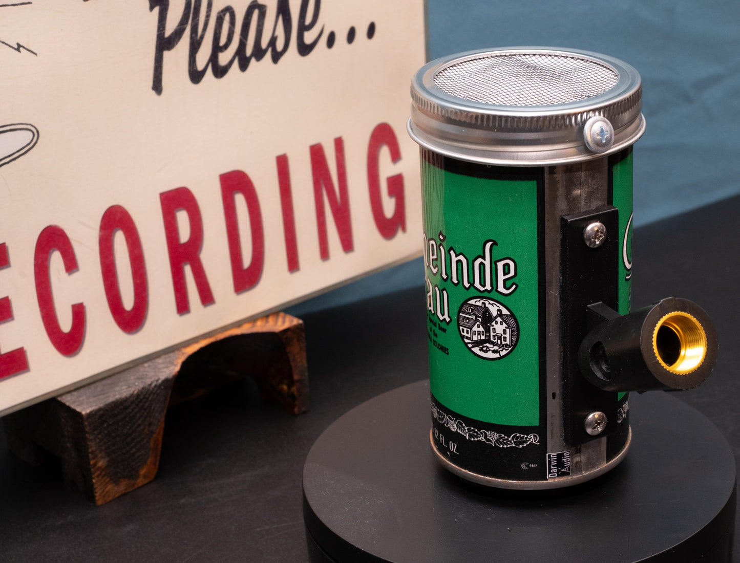 Lo Fi Beer Can Microphone - Gemeinde Brau