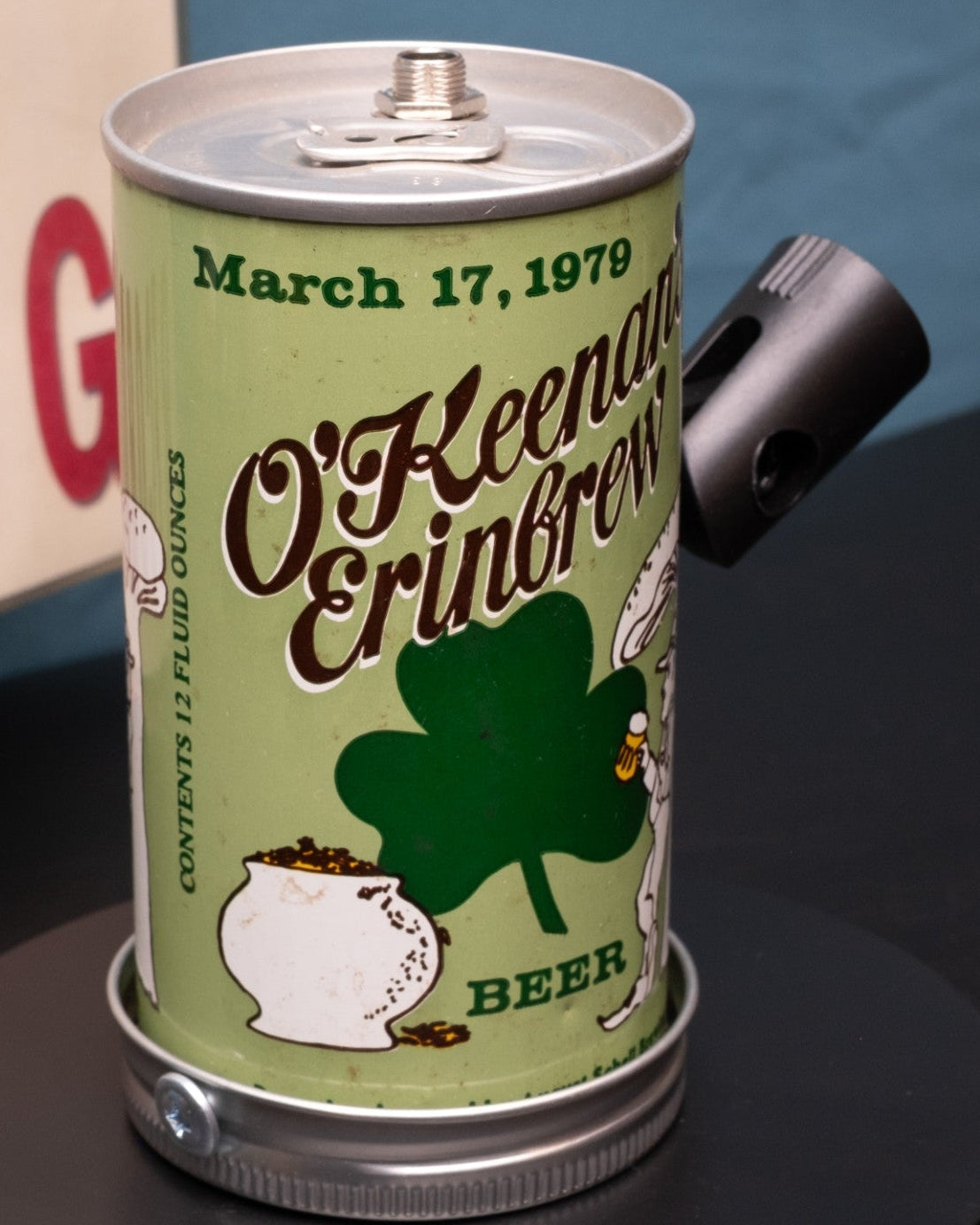 Lo Fi Beer Can Microphone - St. Patrick O'Keenan's Erinbrew Leprechaun