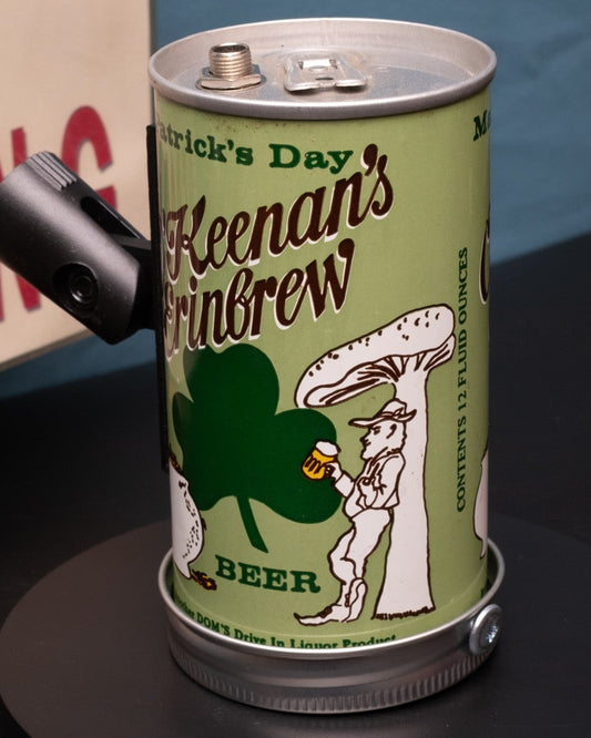 Lo Fi Beer Can Microphone - St. Patrick O'Keenan's Erinbrew Leprechaun