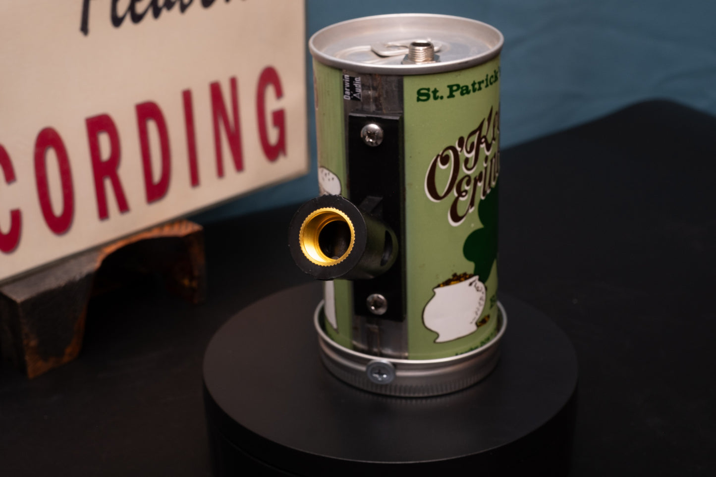 Lo Fi Beer Can Microphone - St. Patrick O'Keenan's Erinbrew Leprechaun