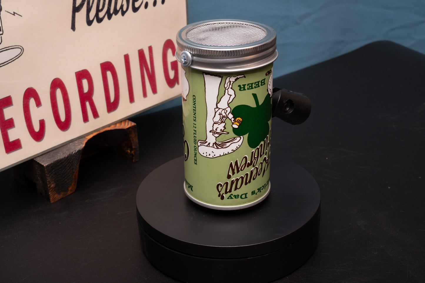 Lo Fi Beer Can Microphone - St. Patrick O'Keenan's Erinbrew Leprechaun