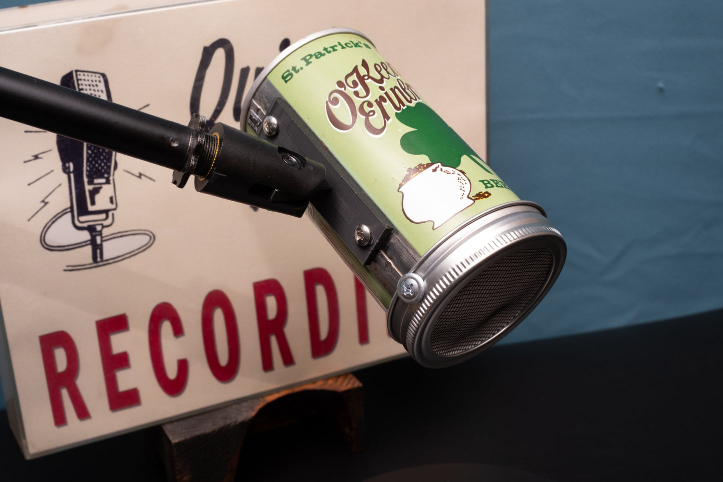 Lo Fi Beer Can Microphone - St. Patrick O'Keenan's Erinbrew Leprechaun