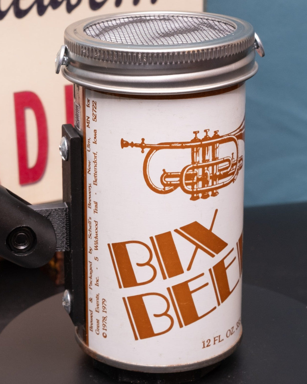 Lo Fi Beer Can Microphone - Trumpet Bix Beer