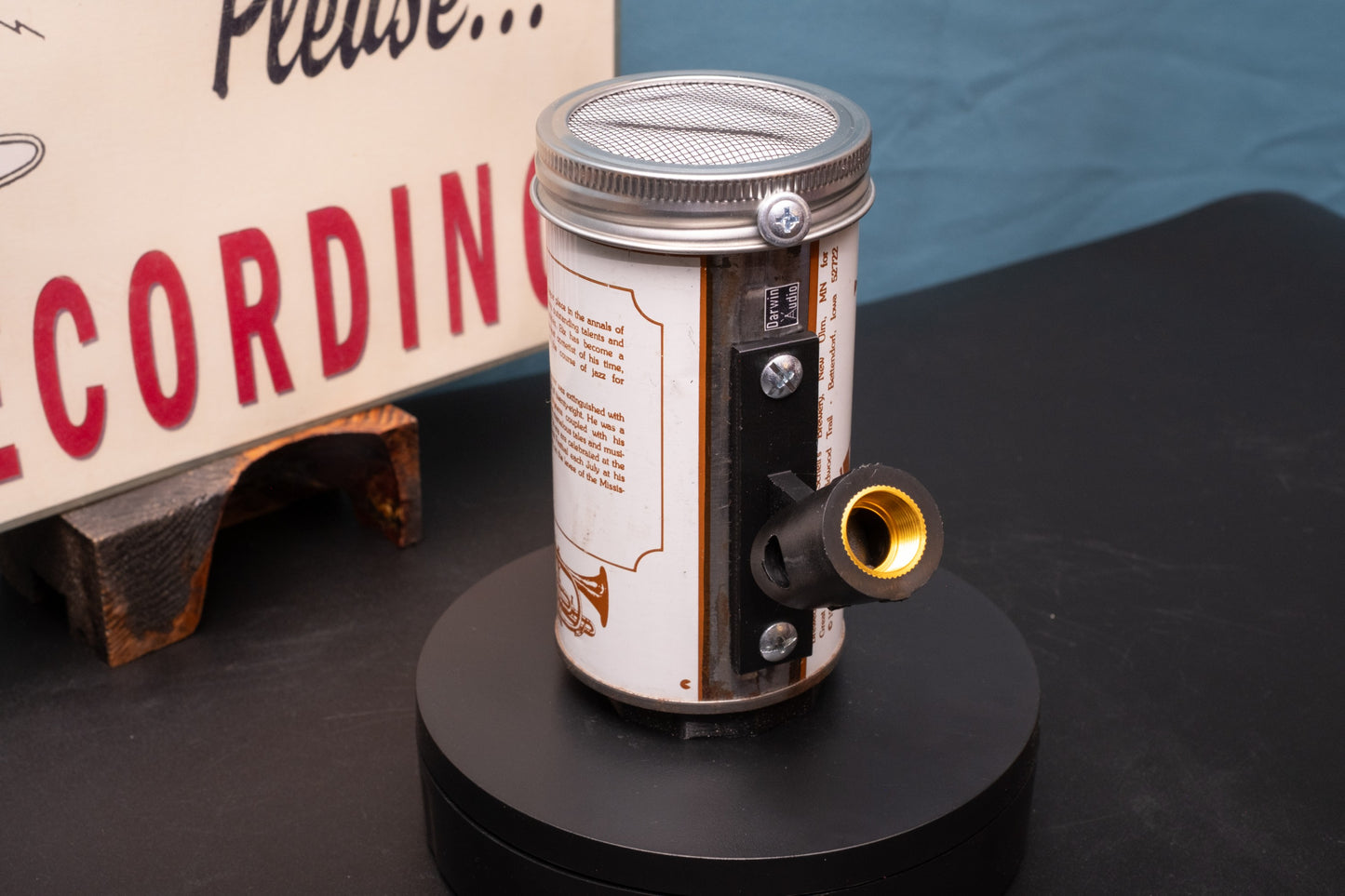 Lo Fi Beer Can Microphone - Trumpet Bix Beer