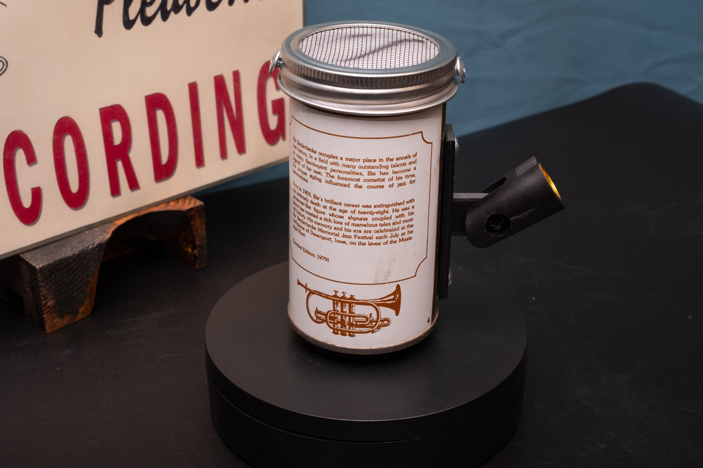 Lo Fi Beer Can Microphone - Trumpet Bix Beer