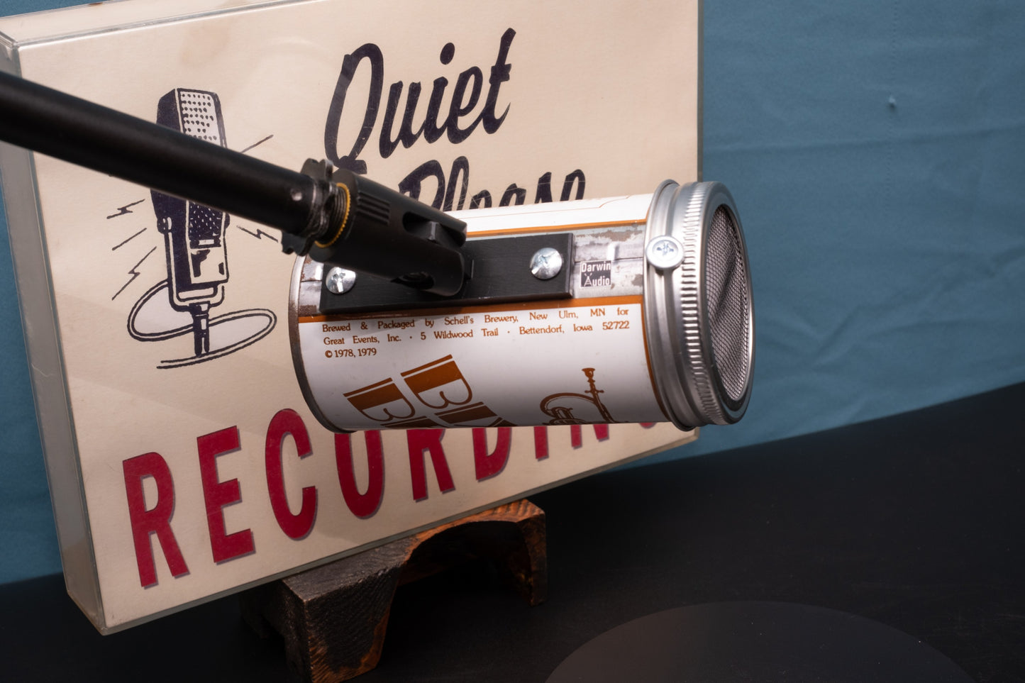 Lo Fi Beer Can Microphone - Trumpet Bix Beer