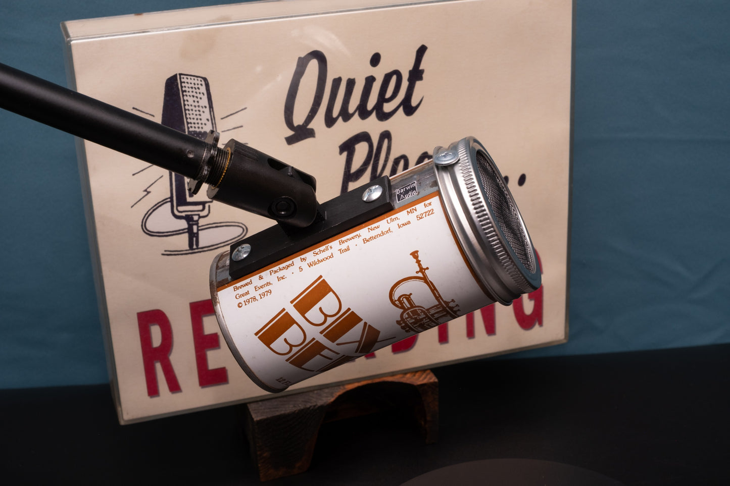 Lo Fi Beer Can Microphone - Trumpet Bix Beer