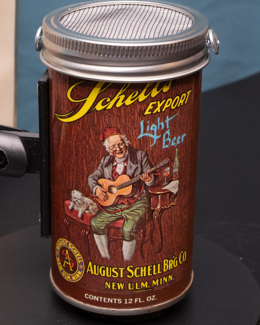 Lo Fi Beer Can Microphone - Schell's Old Man Acoustic Guitar
