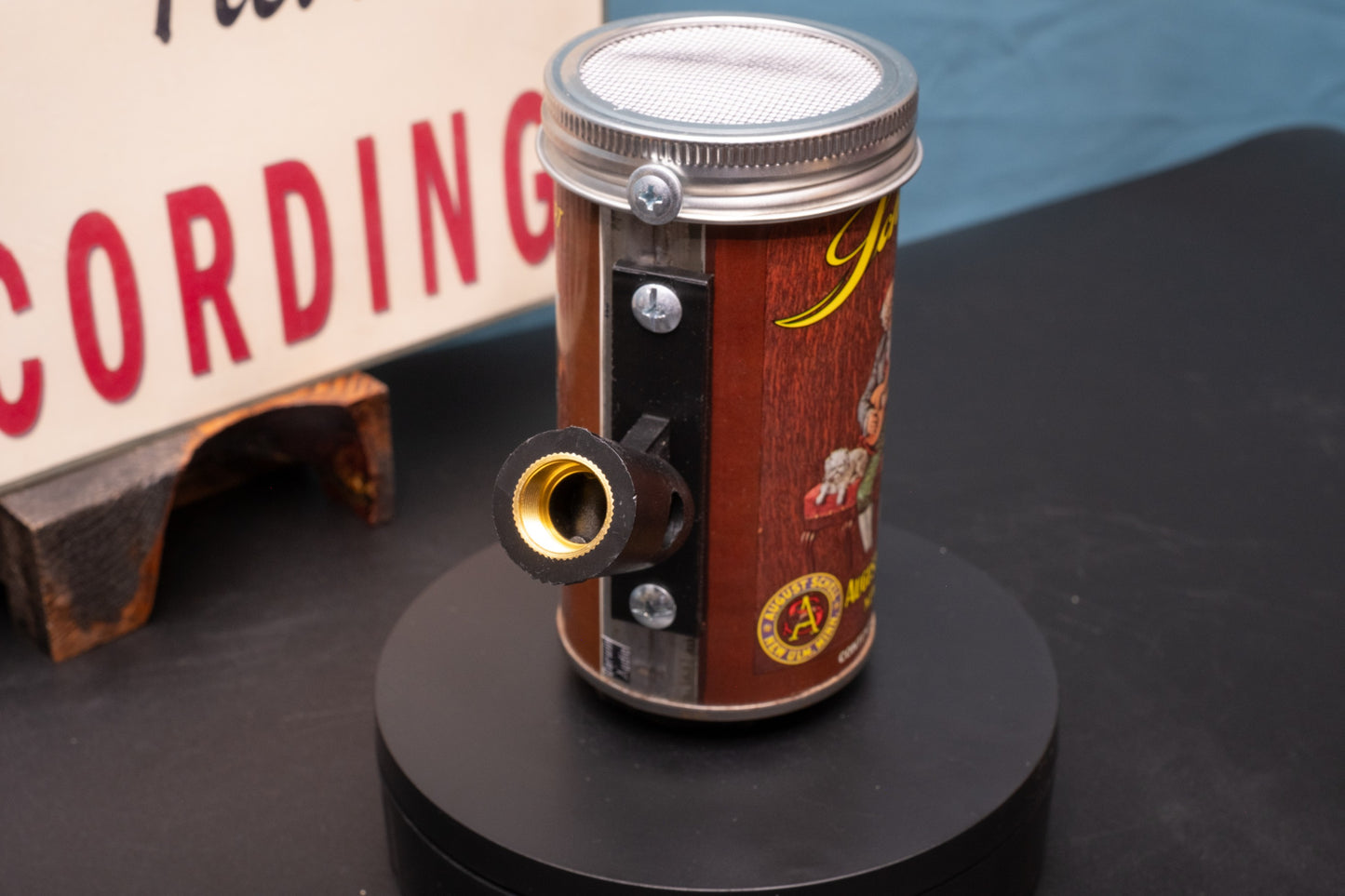 Lo Fi Beer Can Microphone - Schell's Old Man Acoustic Guitar