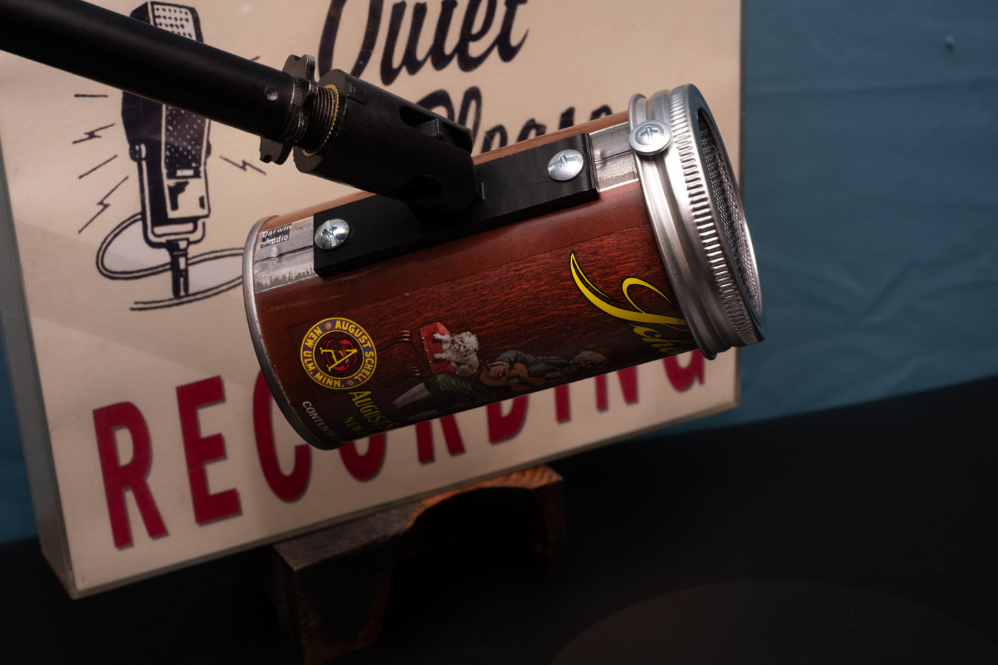 Lo Fi Beer Can Microphone - Schell's Old Man Acoustic Guitar