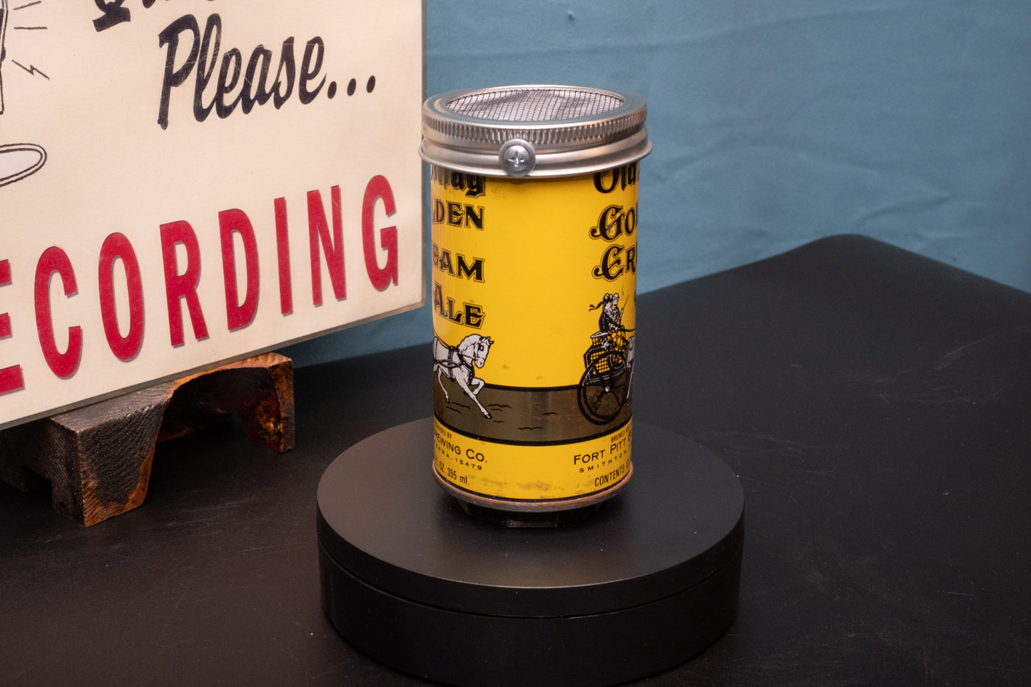 Lo Fi Beer Can Microphone - Old Shay Golden Cream Ale