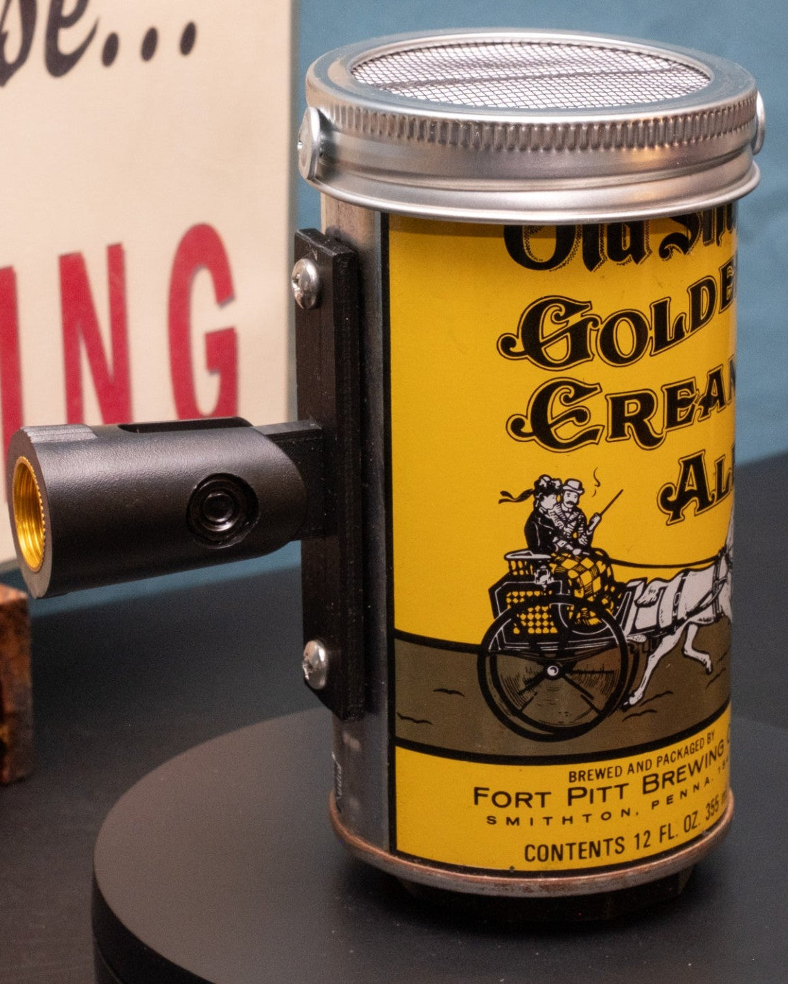 Lo Fi Beer Can Microphone - Old Shay Golden Cream Ale