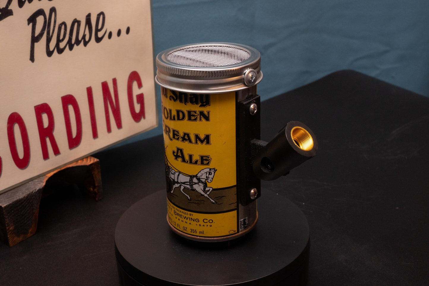 Lo Fi Beer Can Microphone - Old Shay Golden Cream Ale