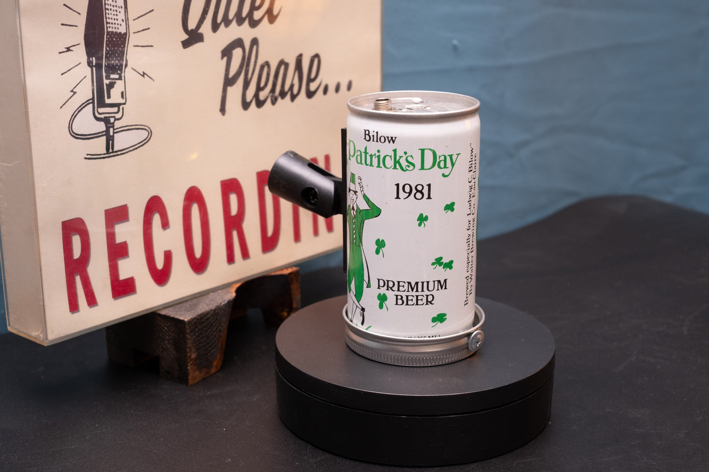 Lo Fi Beer Can Microphone - New Jersey Bilow 1981 St. Patrick's Day