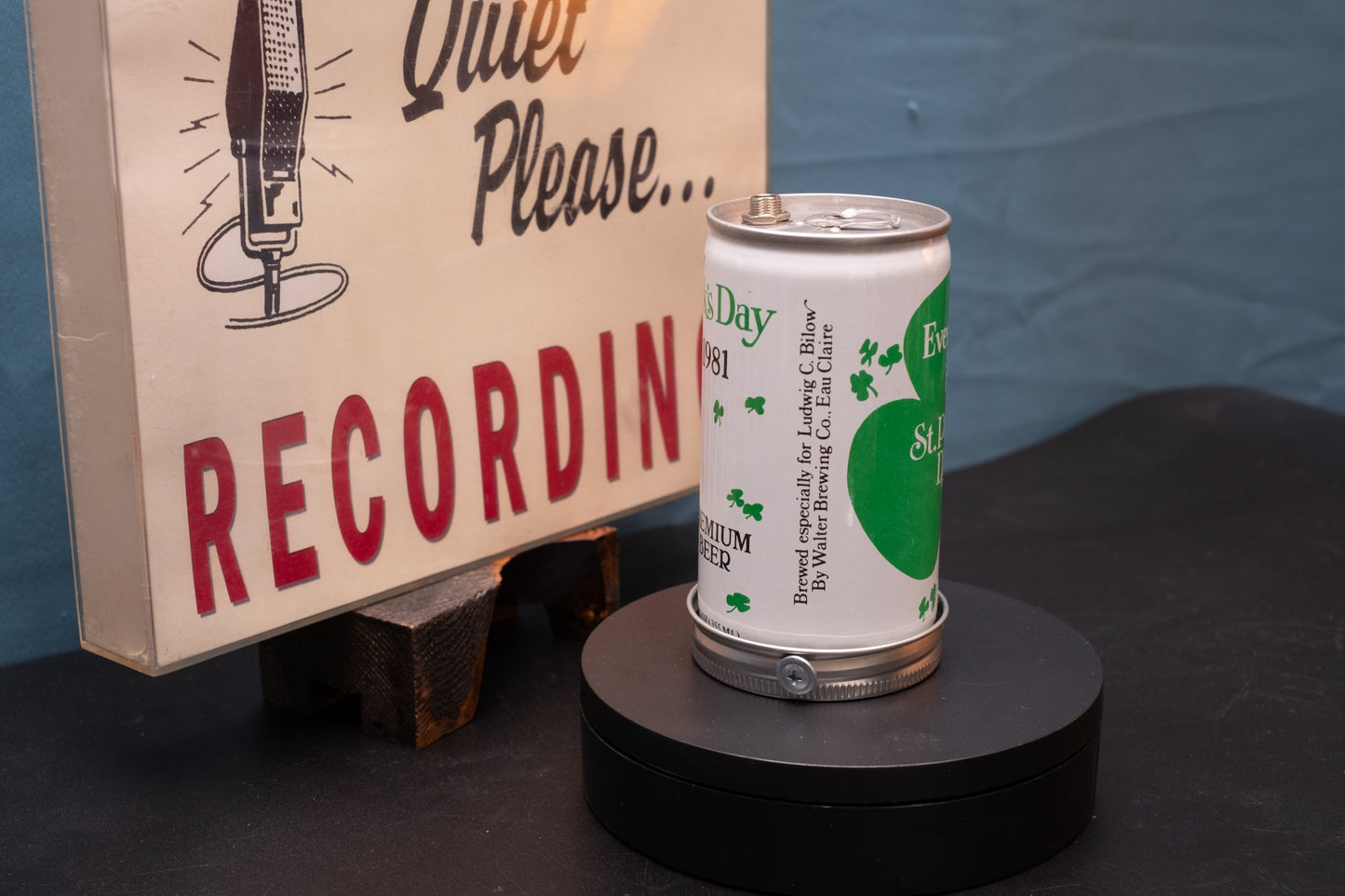 Lo Fi Beer Can Microphone - New Jersey Bilow 1981 St. Patrick's Day