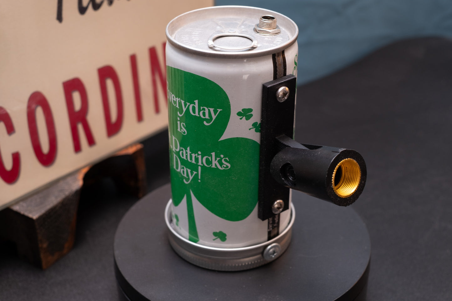 Lo Fi Beer Can Microphone - New Jersey Bilow 1981 St. Patrick's Day