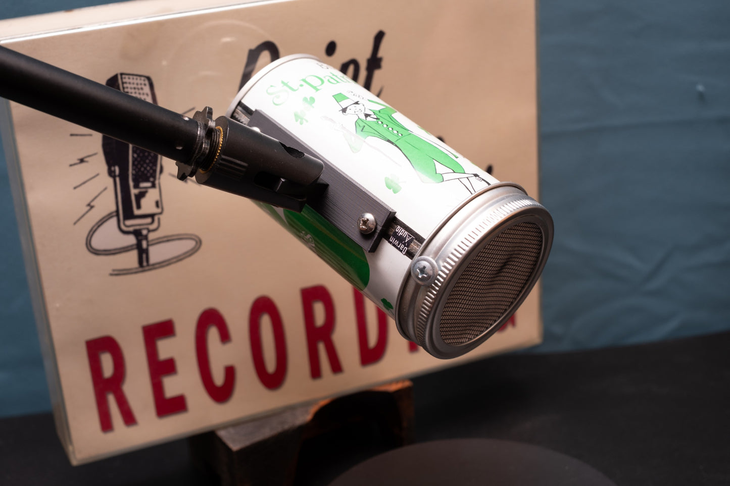 Lo Fi Beer Can Microphone - New Jersey Bilow 1981 St. Patrick's Day