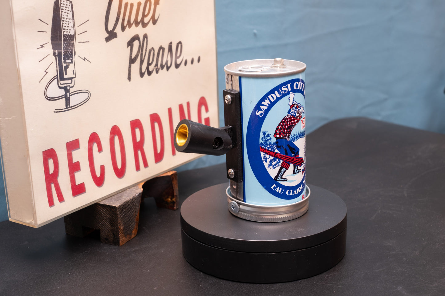 Lo Fi Beer Can Microphone - 1979 Sawdust City Days Lumberjack