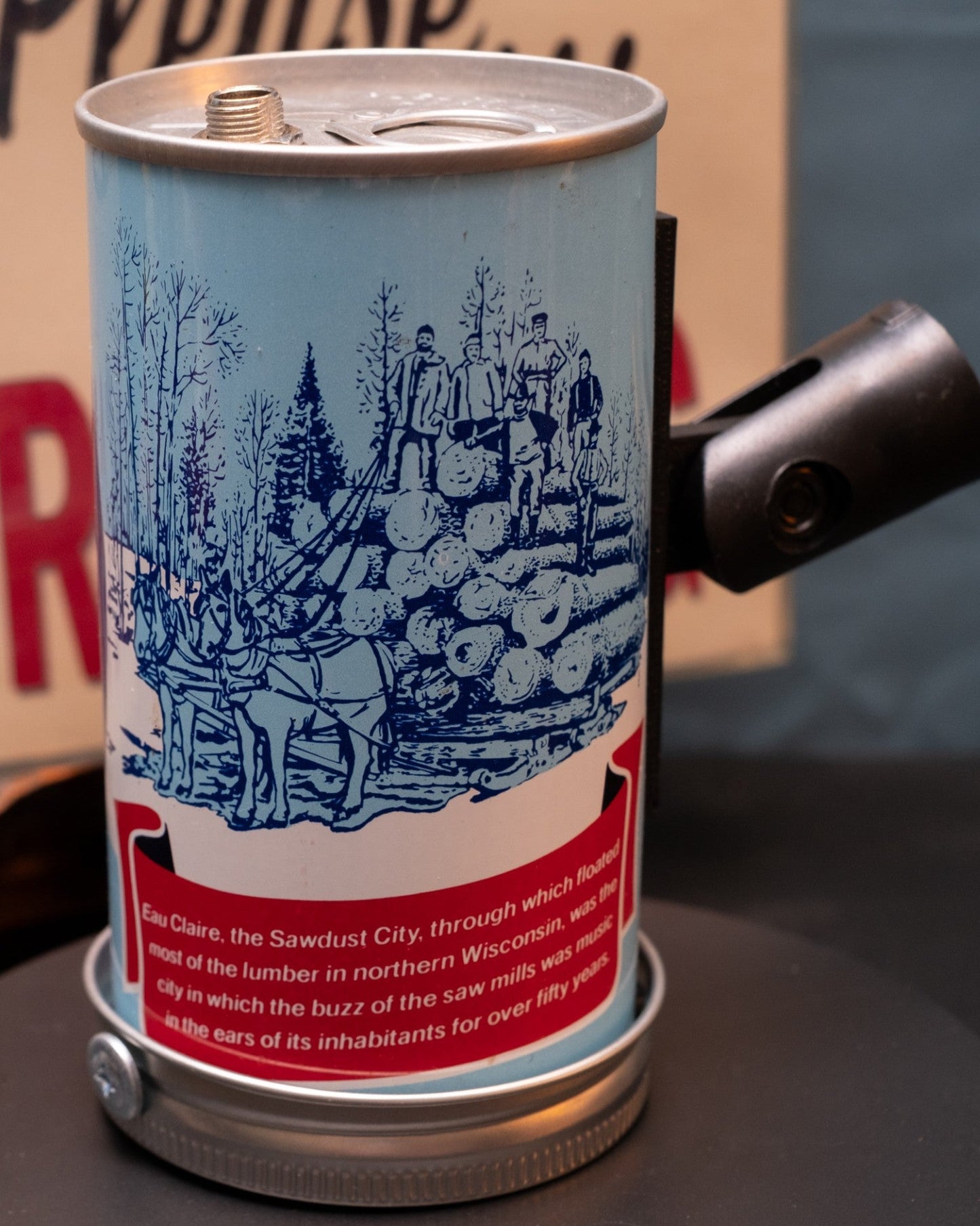 Lo Fi Beer Can Microphone - 1979 Sawdust City Days Lumberjack