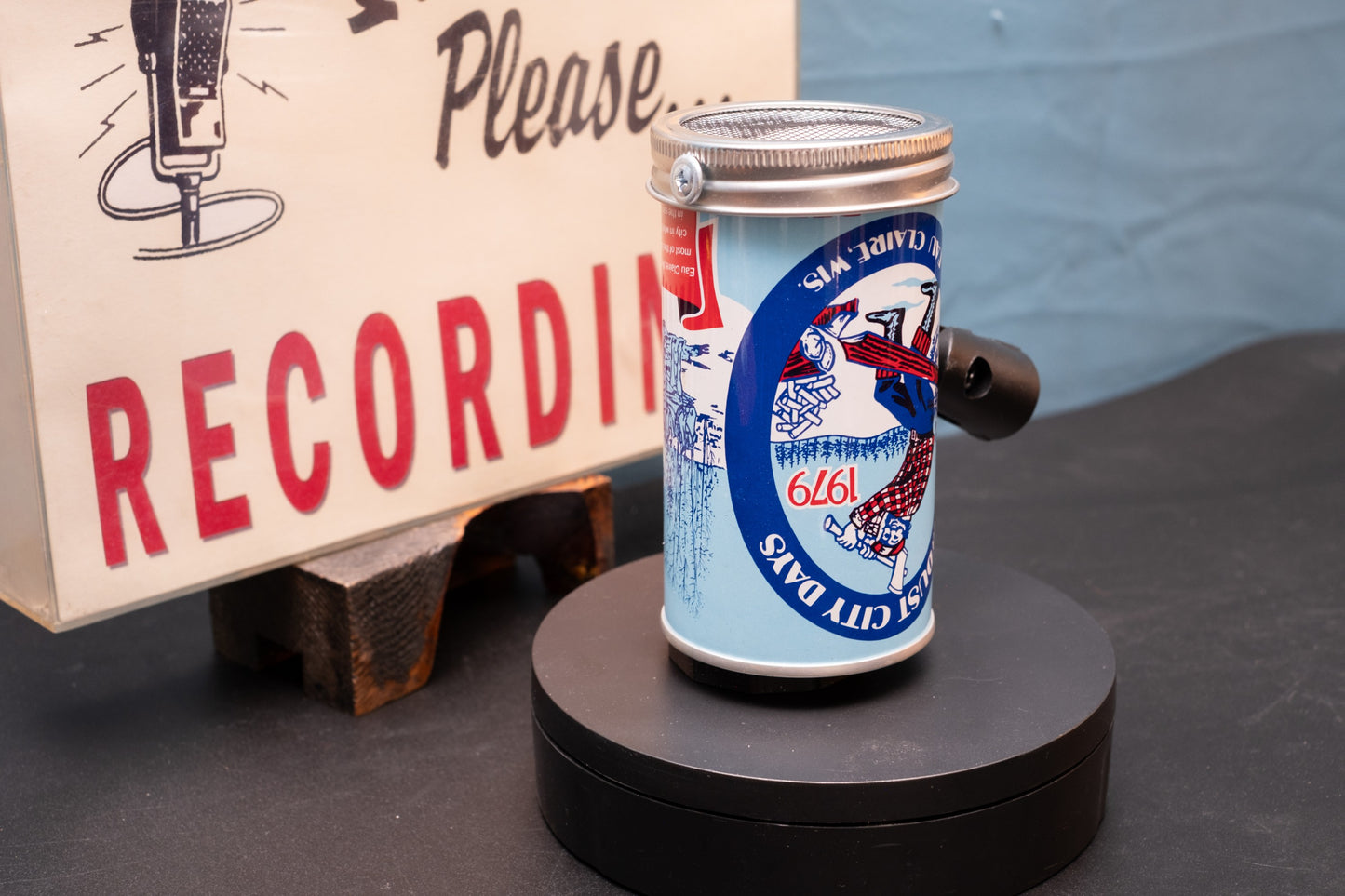 Lo Fi Beer Can Microphone - 1979 Sawdust City Days Lumberjack