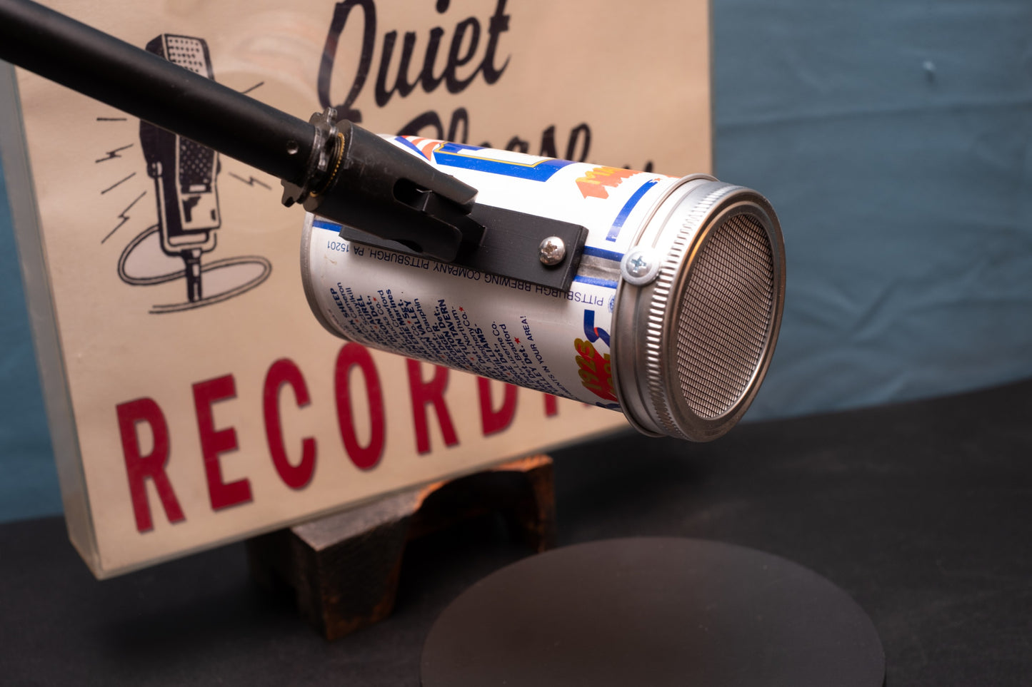 Lo Fi Beer Can Microphone - Pennsylvania Iron City Marine Corps League