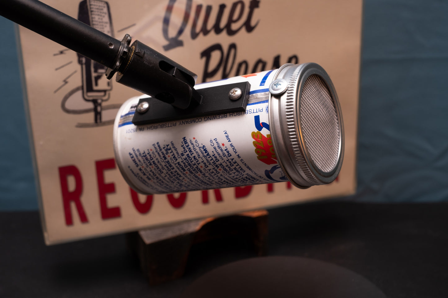 Lo Fi Beer Can Microphone - Pennsylvania Iron City Marine Corps League