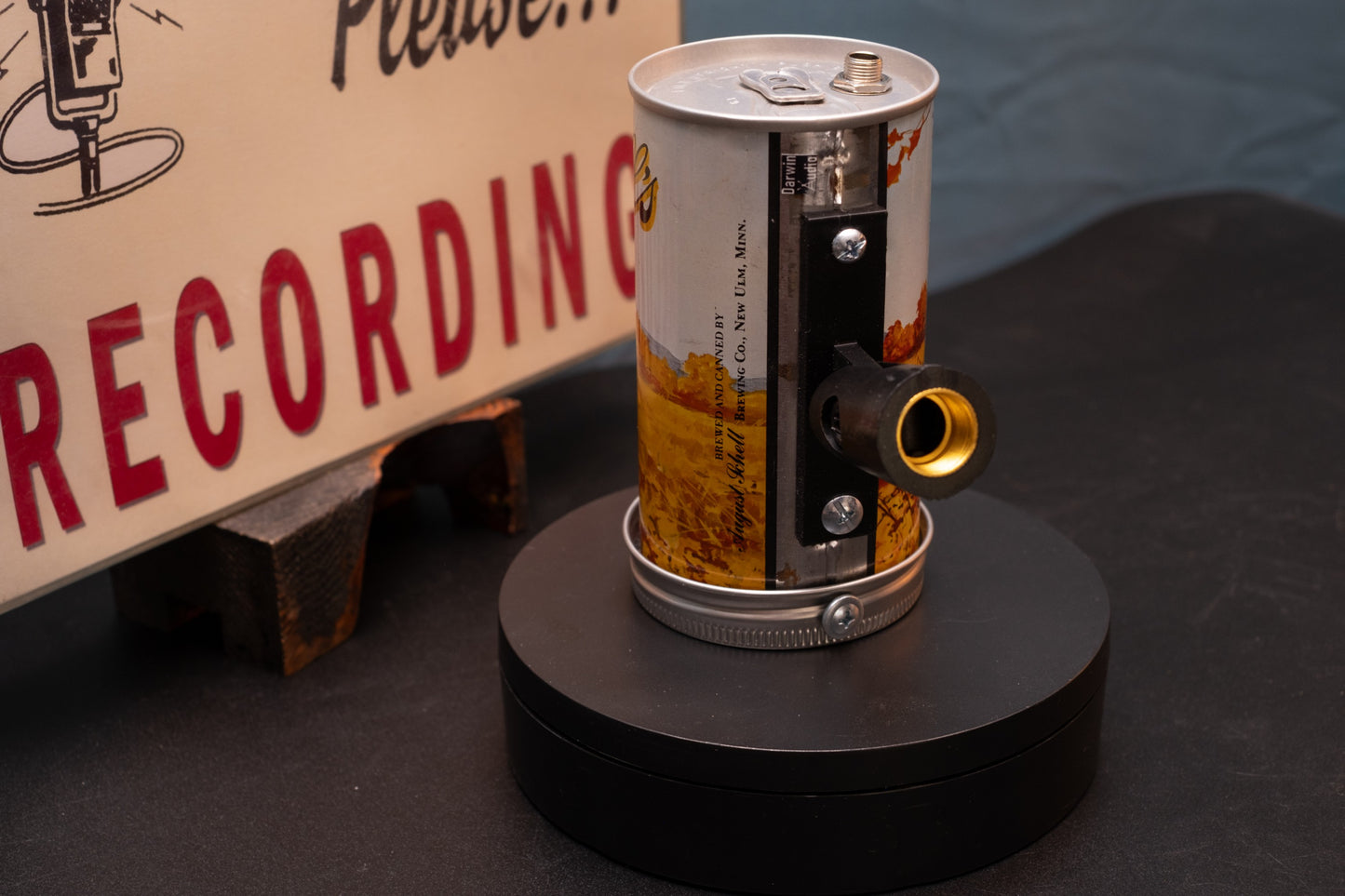 Lo Fi Beer Can Microphone - Schell's Hunter Special