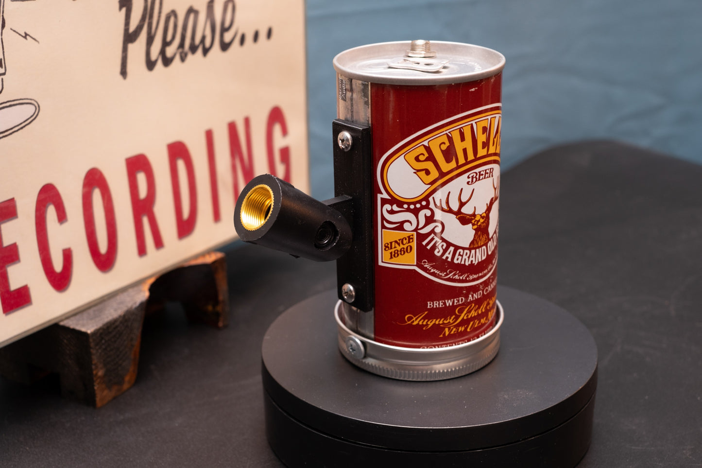 Lo Fi Beer Can Microphone - Schell's Brick Red Deer