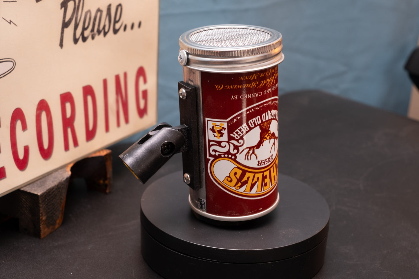 Lo Fi Beer Can Microphone - Schell's Brick Red Deer