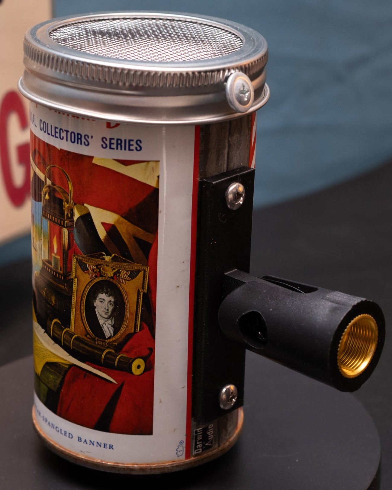 Lo Fi Beer Can Microphone - Reading, Star Spangled Banner