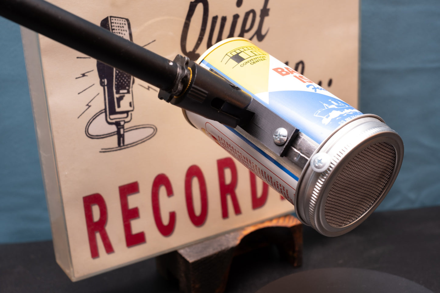 Lo Fi Beer Can Microphone - Wisconsin Barker's Island