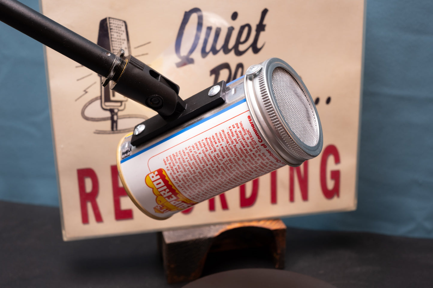 Lo Fi Beer Can Microphone - Wisconsin Barker's Island