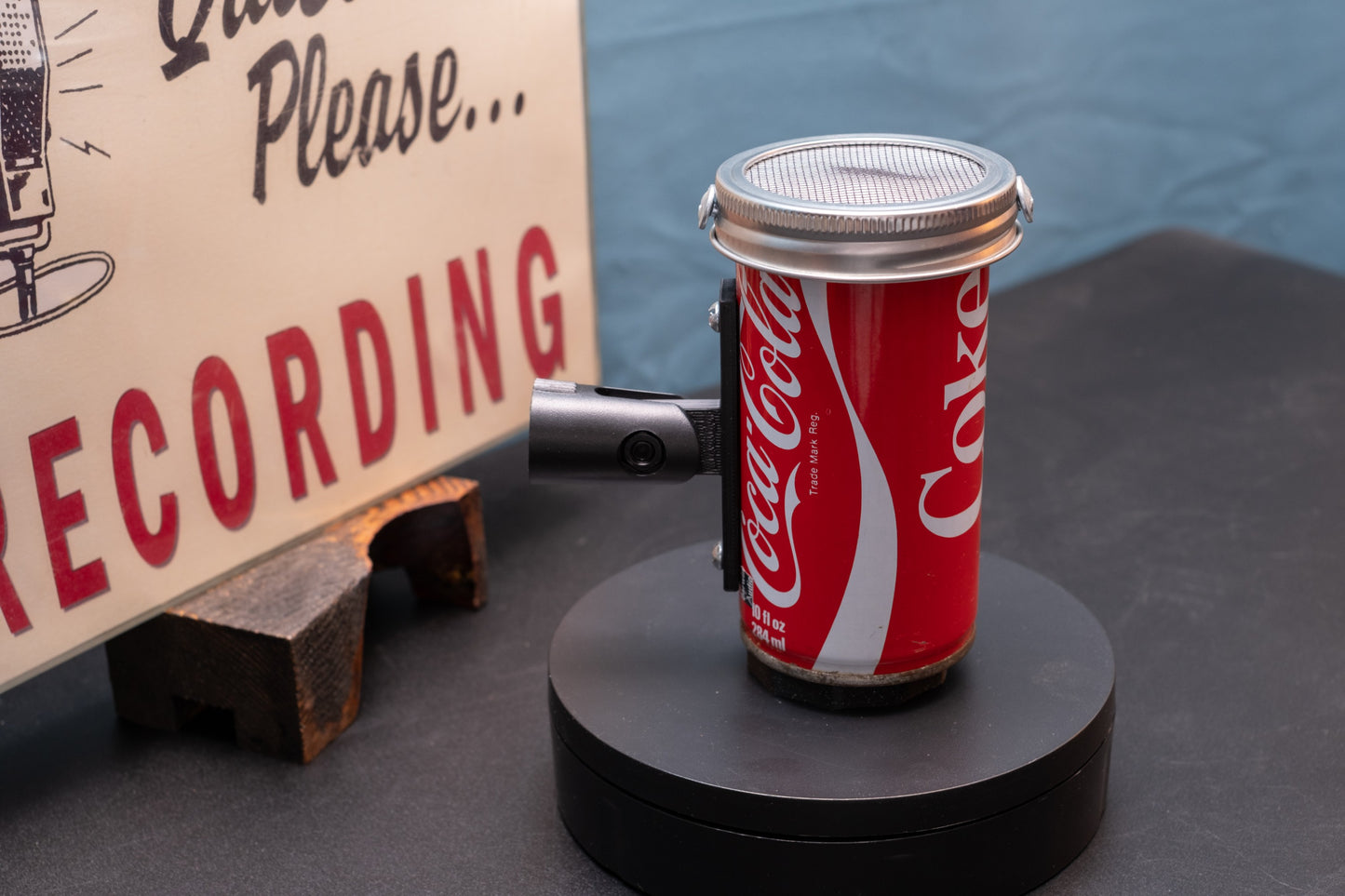 Lo Fi Soda Can Microphone - 1970s Canadian Coca Cola